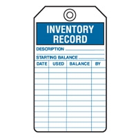 EQUIP SERV TAGS INVENTORY RECORD..PK5