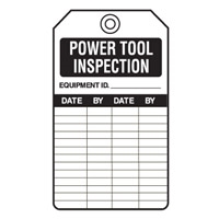 EQUIP SERV TAGS POWER TOOL INSPECT..PK5