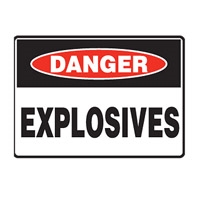 DANGER EXPLOSIVES 600X450 C1 REF MTL