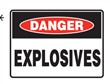 DANGER EXPLOSIVES 600X450 C2 REF MTL