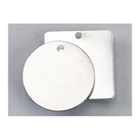 BLANK ALUM VALVE TAG SQUARE 51MM PK25