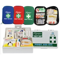 VEHICLE & LOW RISK FIRST AID KIT WITH SOFT CASE - RED