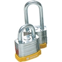 BRADY STEEL PADLOCK KEYED DIFF 19MM YEL