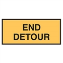 TEMP.TRAFF SIGN END DETOUR 1800X600