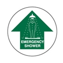 FLOOR SIGN EMERGENCY SHOWER ARR/U