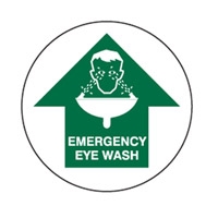 FLOOR SIGN EMERGENCY EYE WASH ARR/U