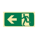 EXIT&EVAC SIGN ARR/L MAN/RL POLY