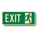 NON-LUM FLOOR SIGN EXIT MAN/RR