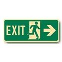 NON-LUM FLOOR SIGN EXIT MAN/RR ARR/R