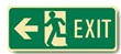 NON-LUM FLOOR SIGN ARR/L MAN/RL EXIT