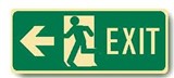 NON-LUM FLOOR SIGN ARR/L MAN/RL EXIT