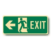 LUM FLOOR SIGN ARR/L MAN/RL EXIT