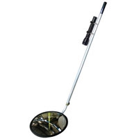 INSPECTION FLAT MIRROR W/WHEELS 200MM