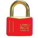 BRASS PADLOCK KEYED DIFF 40MM RED