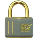 BRASS PADLOCK KEYED DIFF 40MM GRY