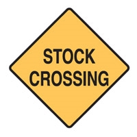 REG TRAFFIC SIGN STOCK CROSSING