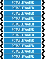 P.MARKER POTABLE WATER 40-70MM PK10