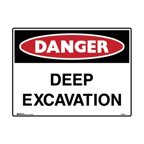 DANGER DEEP EXCAVATION 300X225 MTL