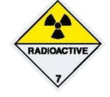 RADIOACTIVE 7 LABELS 250MM POLY