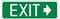 GUIDANCE SIGN EXIT ARR/R POLY