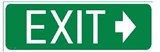 GUIDANCE SIGN EXIT ARR/R POLY