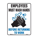 Hygiene+Food Sign Hand Wash 225X300 Pol , Safety Signs, Sold Per Sgn With Qty Of  1