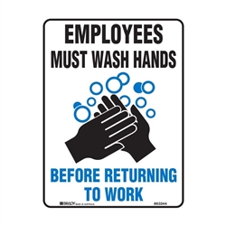 Hygiene+Food Sign Hand Wash 225X300 Pol , Safety Signs, Sold Per Sgn With Qty Of  1