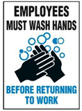 Hygiene+Food Sign Employees 225X300 Pol , Safety Signs, Sold Per Sgn With Qty Of  1