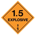 EXPLOSIVE 1.5 LABELS 250MM SS