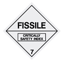 FISSILE 7 LABELS 100MM PK25