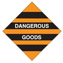 DANGEROUS GOODS LABELS 150MM PK10 ORG