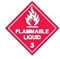 FLAMMABLE LIQUID 3 LBLS 25MM ROL1000 WHT