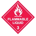 FLAMMABLE LIQUID 3 LBLS 50MM ROL1000 WHT