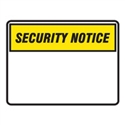 BLANK SIGN PANEL SECURITY.. 450X300 POLY