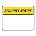 BLANK SIGN PANEL SECURITY.. 450X300 MTL
