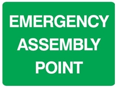 Emergency Assembly Point 450X300 Sa Poly, Safety Signs, Sold Per Sgn With Qty Of  1