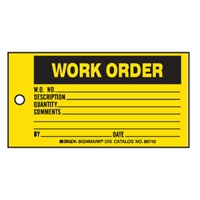 PROD STATUS TAGS WORK ORDER PK100