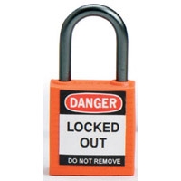 BRADY COMPACT LOCKOUT PADLOCK ORANGE