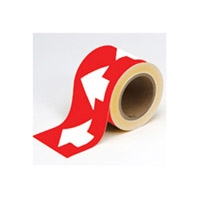 ARROW TAPE B-946 W100MM WHT/RED