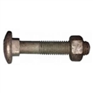 30mm HDG Cup Head Bolt & Nut M10 (10mm) Metric with 25mm coarse thread