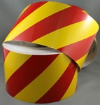 Class 2 Reflective Tape Red/Yellow 150mm x 45.7mtr roll