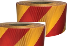 Class 1 Reflective Tape Red/Yellow 150mm x 45.7mtr roll