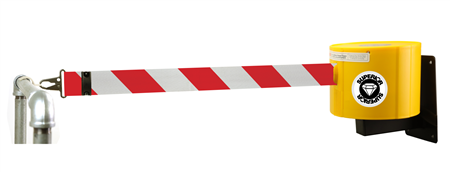 Superior - Compact Red/White 23m. Retractable Barrier Tape