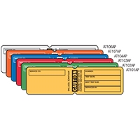 APPLIANCE TEST TAG CAUTION ORANGE PK100
