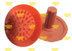 Orange Tap-In Compfit Poly Tactile Indicators Hazard Studs