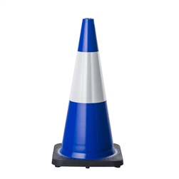 700mm Blue Reflective traffic cone