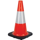 Traffic Cone 450mm Orange c/w class 1 reflective collar