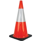 Traffic Cone 700mm Orange c/w class 1 reflective collar