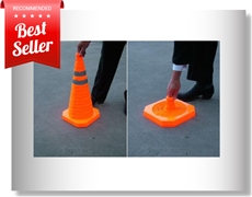 Retractable traffic cones Orange