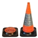 Retractable traffic cone 700mm Orange